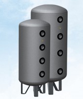 200 Ltr. ONIX Puffertank, isoliert, Type 200 CF8S